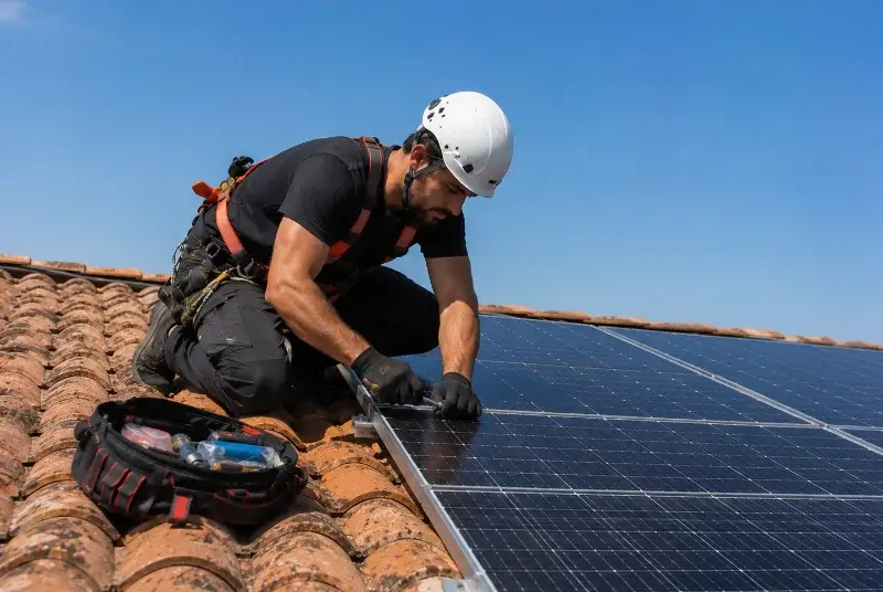 Maintenance et monitoring de panneaux solaires à Fendeille